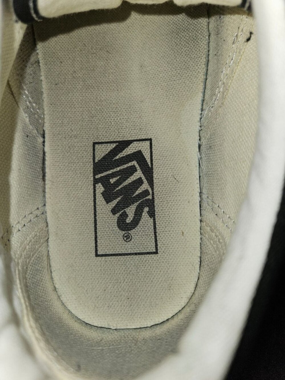 Vans Off The Walls Black Canvas Skater Sneakers Size Men 9 Women 10.5 -Unisex - Picture 10 of 11